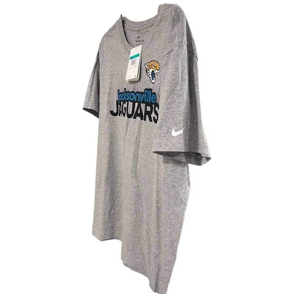 Nike Jacksonville Jaguars T Shirt Mens Extra Large XL Gray NFL  Graphic NWT